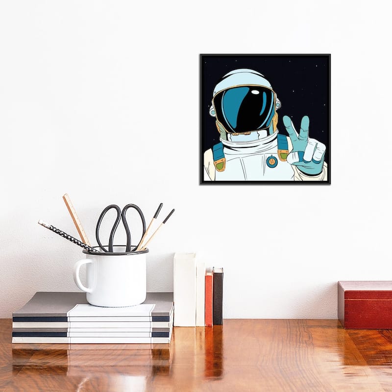 iCanvas "Astronaut Pop" by Art Mirano Framed Canvas Print