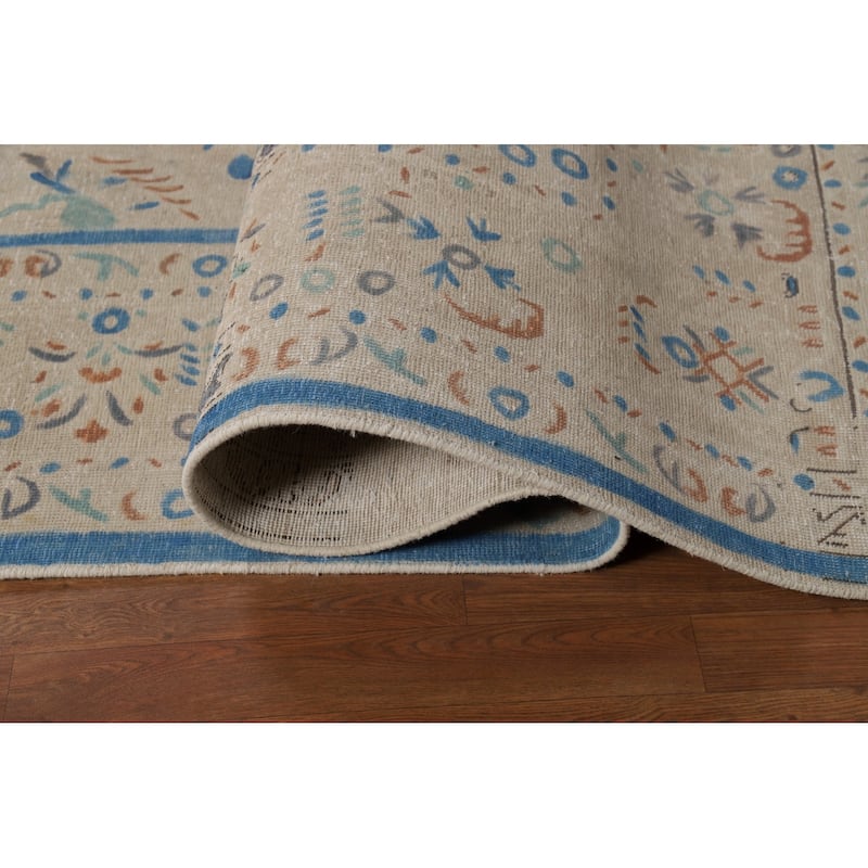 Tabriz Persian Area Rug Handmade Floral Wool Carpet - 8'3"x 11'3"