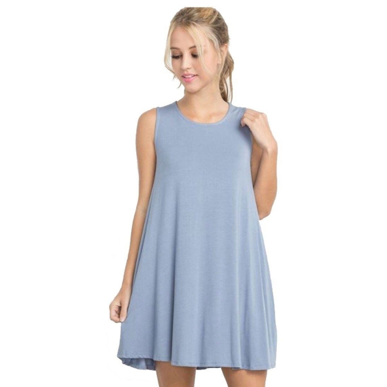 t shirt dress light blue