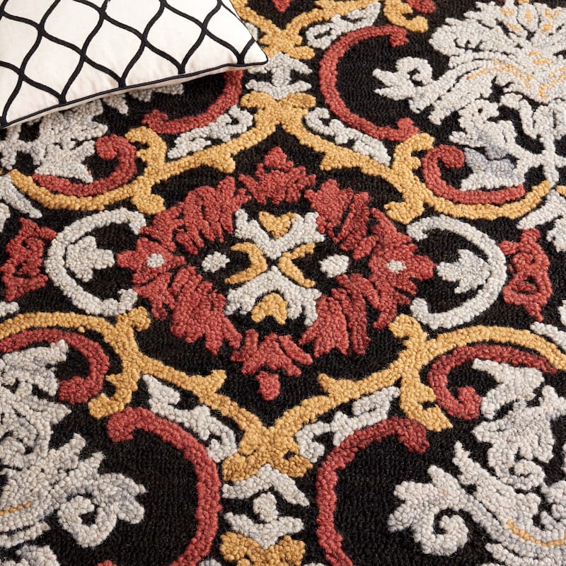 SAFAVIEH Handmade Blossom Parthenia Floral Wool Rug