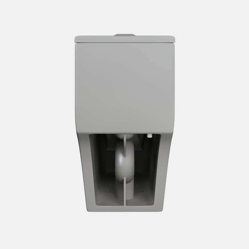 Dreux One Piece Elongated Dual Flush Toilet In Matte Grey 0.95/1.26 Gpf - 27.56" x 15.75" x 29.53"