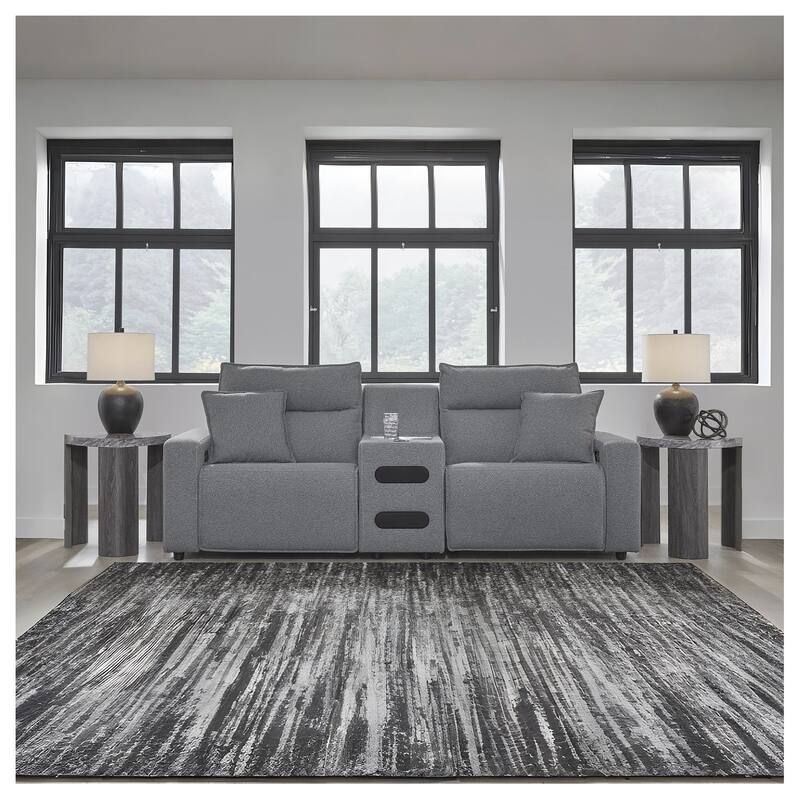 Signature Design by Ashley Modmax Gray 3-Piece Power Reclining Sectional - 100" W x 41" D x 41" H - Gray