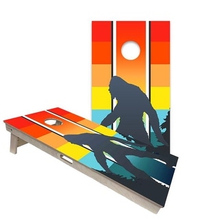 Retro Sasquatch Regulation 2x4 Cornhole Board Set