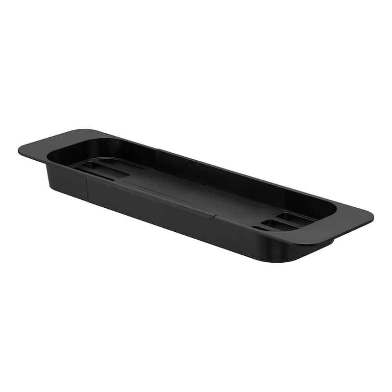 Yamazaki Home Expandable Bathtub Caddy, ABS Plastic, Holds 6.6 lbs, Expandable - L 6.1 x W 22.64 x H 1.77 inches