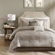 preview thumbnail 1 of 11, Madison Park Channing Taupe 7-piece Comforter Set California King