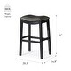preview thumbnail 94 of 98, Maven Lane 31" Adrien Saddle Kitchen Bar Height Stool - N/A