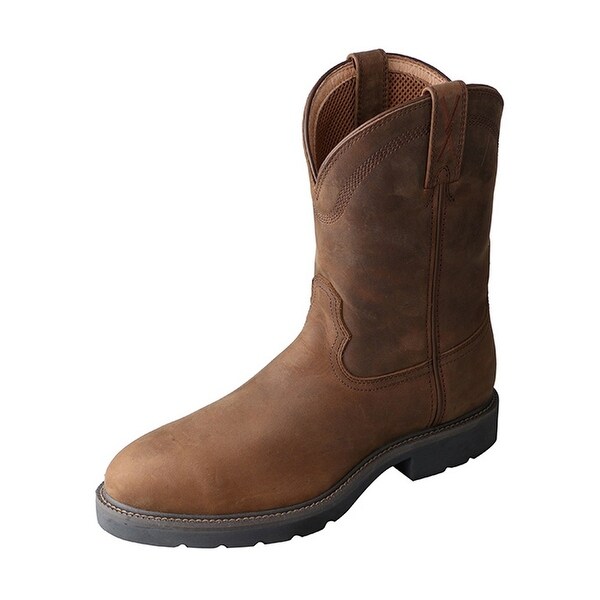Shop Twisted X Work Boots Mens Cowboy Leather Distressed Saddle Free