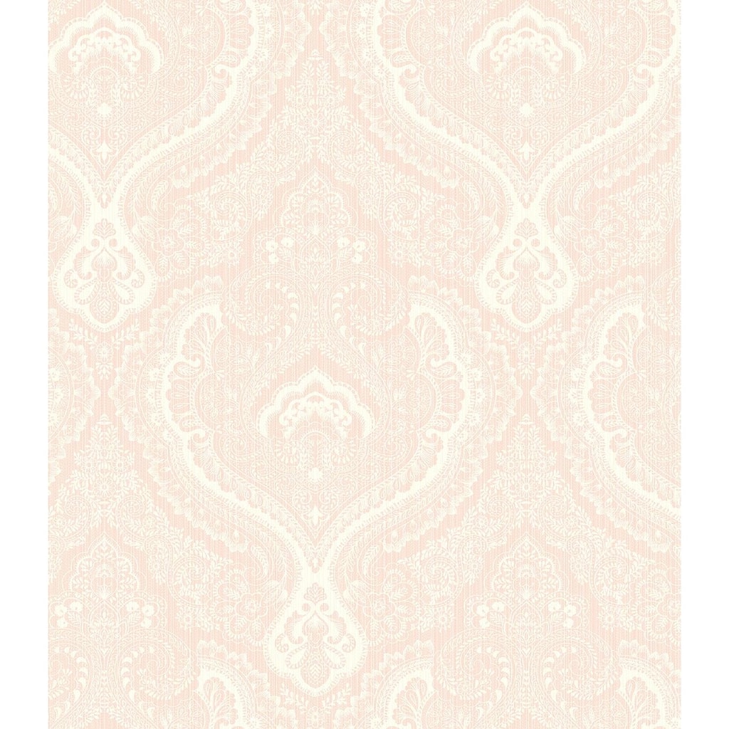 Seabrook Designs Padma Damask Unpasted Wallpaper