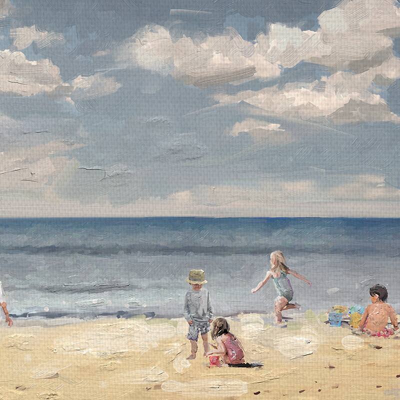 Beach Play by Studio Arts Canvas Art Print
