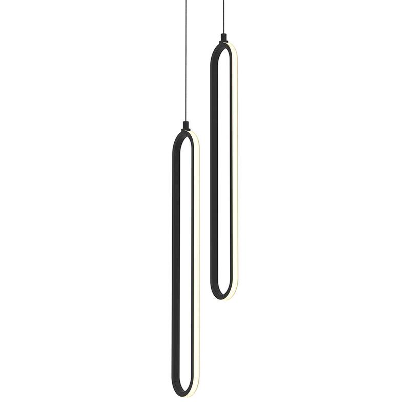 AFX SIEP24LAJD1RND2 Sienna 23" Tall LED Multi Light Pendant - Black / White