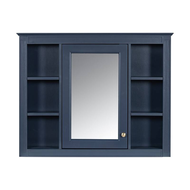 36" Modern Bathroom Vanity with Sink and Medicine Cabinet,2 Soft Closing Doors and 4 Drawers