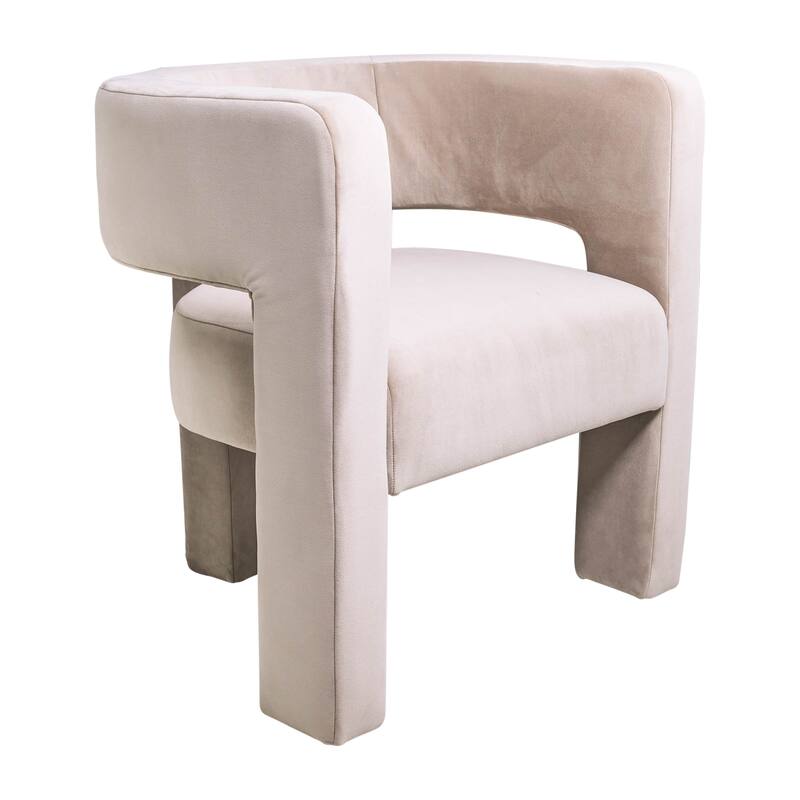 Sagebrook Home Round Back Chair, Half Moon, 29"H, Solid