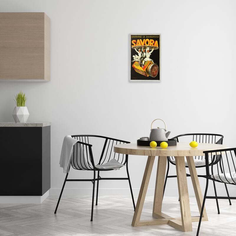 Stupell Savora Kitchen Advertisement Framed Giclee Art Design By Marcus Jules