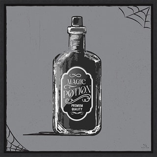 Haunted Halloween VII by Hm Design Framed Canvas Wall Art Print - Bed Bath & Beyond - 40947208