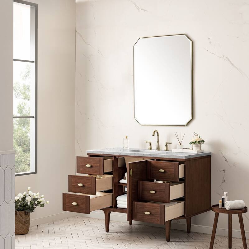 James Martin Vanities 670-V48-FEJP Amberly 48" Wall Mounted or Free
