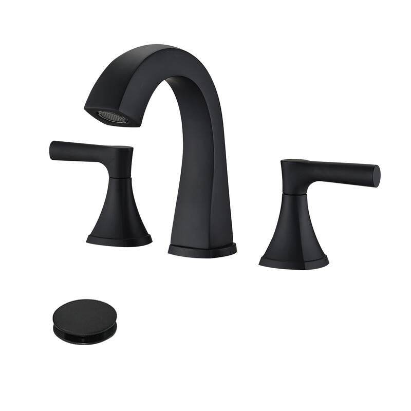 Topcraft Two Handle Bathroom Sink Faucet with Pop-Up Drainer