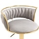 preview thumbnail 184 of 198, Modern Velvet Adjustable Swivel Bar Stools Set of 2