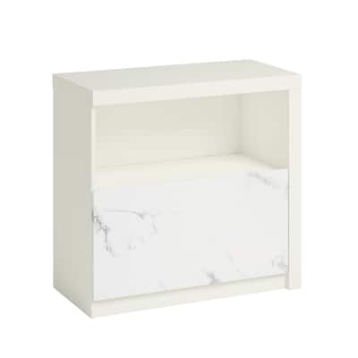 White Cubby Storage Organizer with Multiple Compartments for Office Entryway
