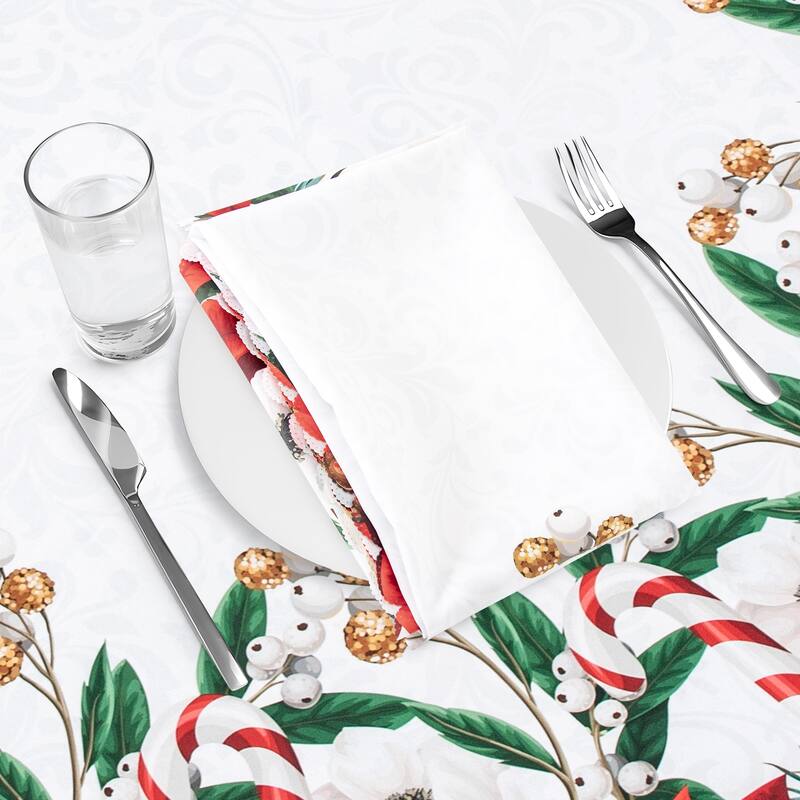 Ray Star Happy Christmas tablecloth 60in