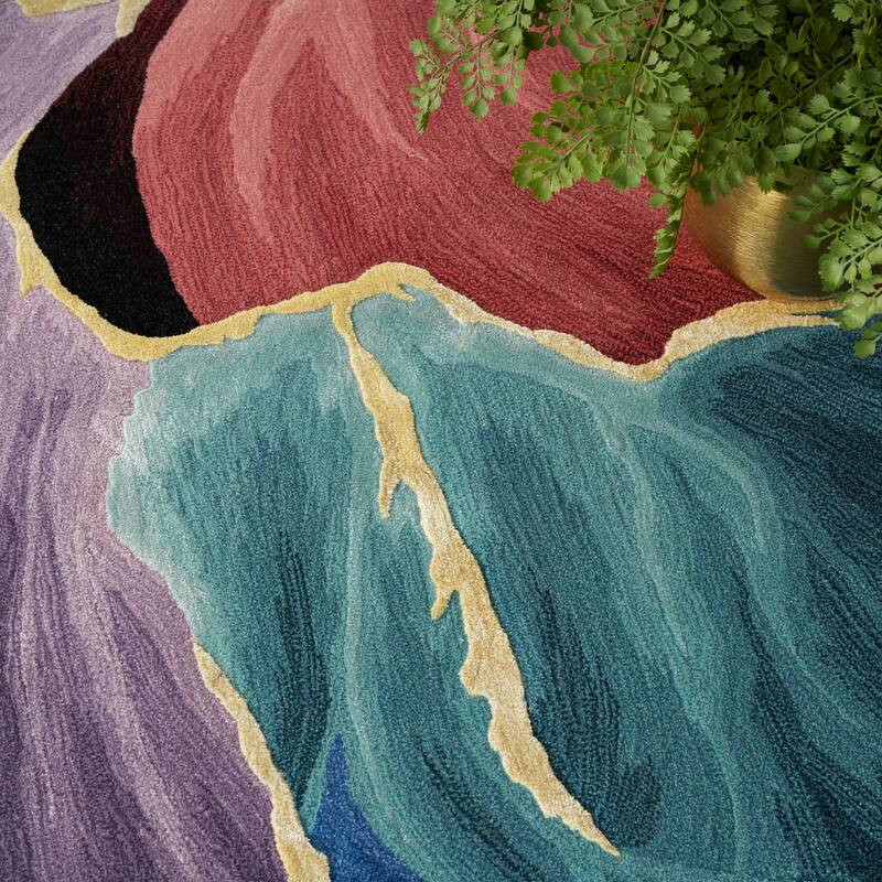 Nourison Prismatic Indoo Abstract Area Rug
