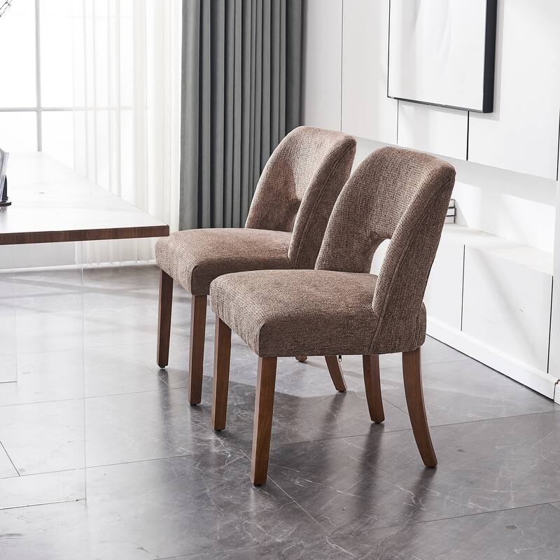 Wooden Dining Chairs Set of 2/4/6,Modern Fabric Upholstered Dining Room Chair Kitchen Chairs