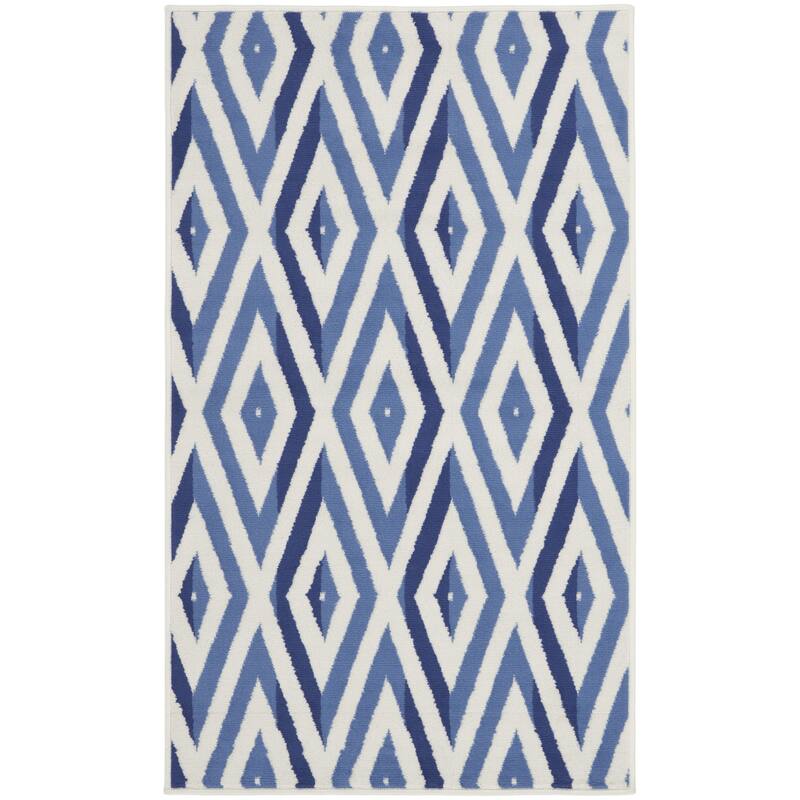 Fowa Power Loomed Geometric Modern Stain Resistant Area Rug By HomeRoots - 60' X '36' X '0.39
