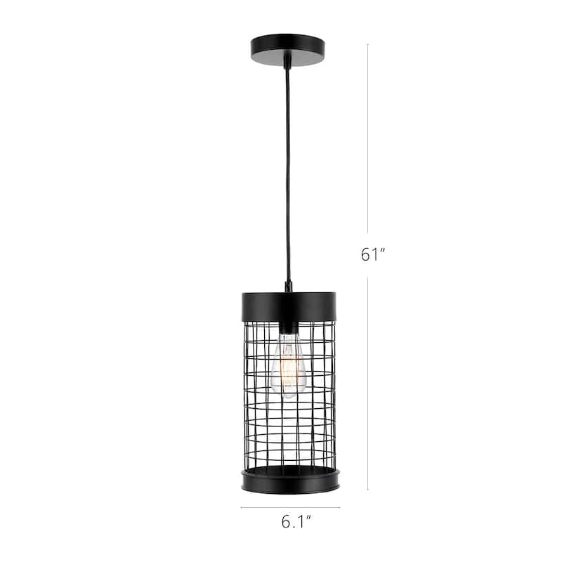 WINGBO Industrial Hanging Cage Pendant Lights, Vintage Open Retro Style - N/A
