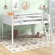 preview thumbnail 20 of 30, Twin Size Wooden Low Loft Bed With Ladder,Ladder Can Be Placed on the Left Or Right