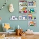 preview thumbnail 3 of 8, Wallniture Denver 17" Floating Shelves for Kids Room Decor, White Bookshelf (Set of 8)