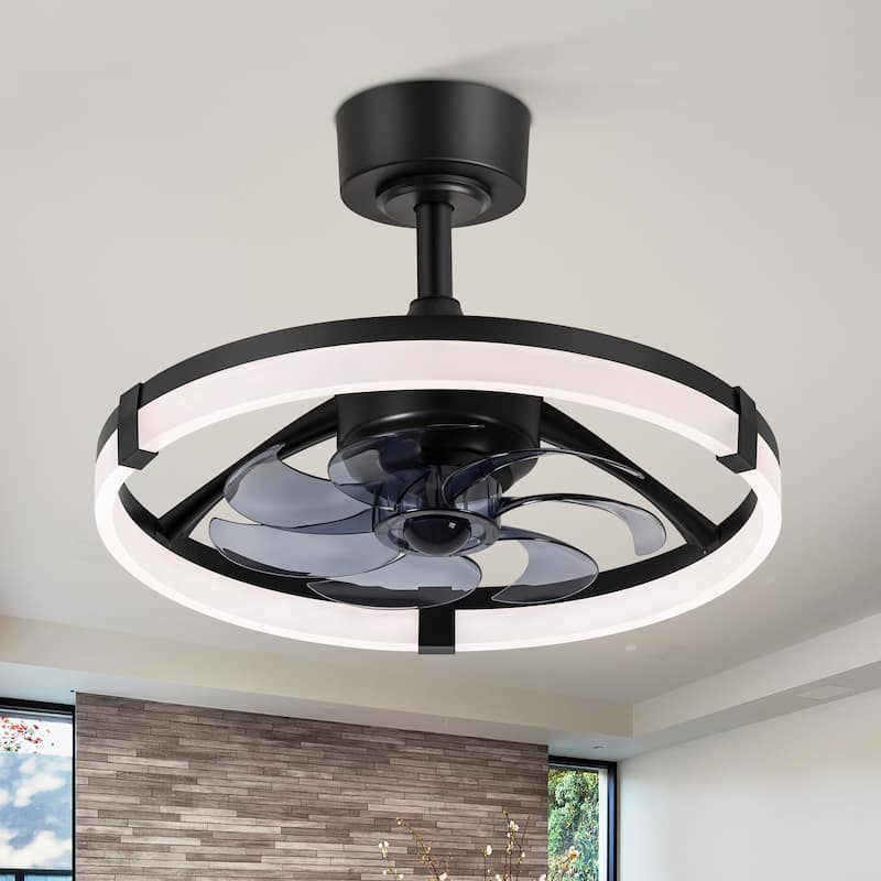 20"/23" Low Profile Dimmable Smart Ceiling Fan with Lights and Remote(6/7 ABS Blades)