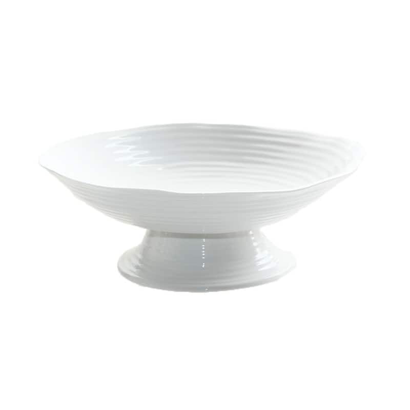 Portmeirion Sophie Conran White Footed Comport - 9 inch