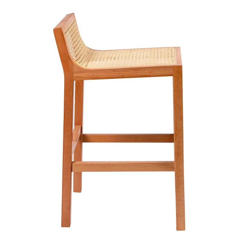 Sherry Counter Height Stool with Natural Cane