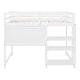 preview thumbnail 5 of 11, Multifunctional Design Loft Bed with Shelves, Desk and Board, Maximized space, Full size, White