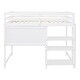 preview thumbnail 22 of 48, Wooden Loft Bed with Shelves and Desk