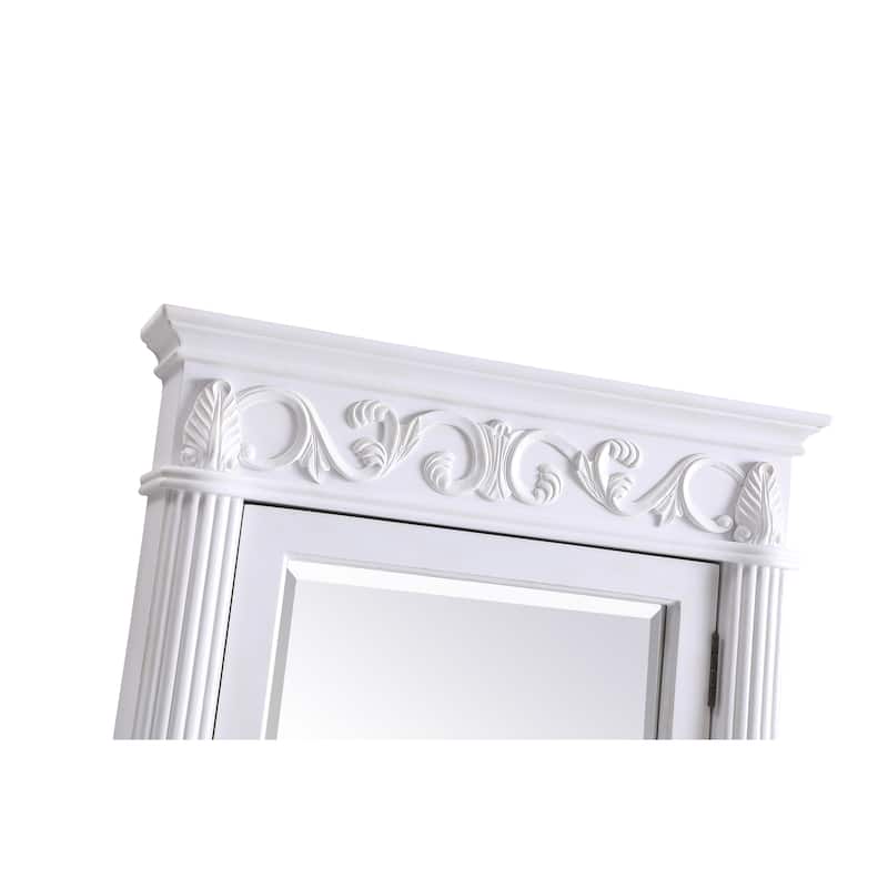 Roman 25" Antique White Medicine Cabinet