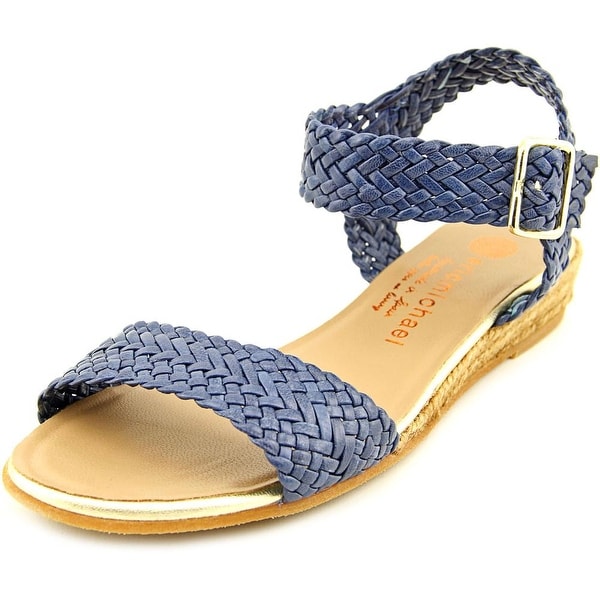 Eric Michael Tally Lexi Women Open Toe Leather Wedge Sandal