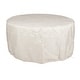 preview thumbnail 9 of 29, Round 34 in. x 34 in. Aluminum Propane Fire Pit Table with Glass Beads, Two Covers, Lid, 37,000 BTUs