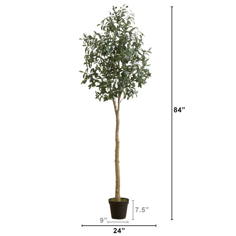 7' Artificial Olive Tree
