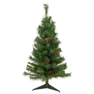 3' Medium Black River Pine Artificial Christmas Tree - Unlit