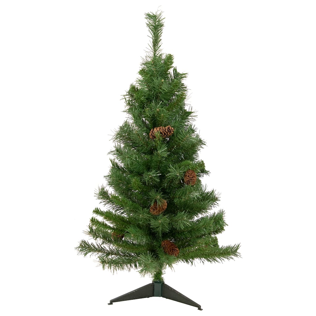 3' Medium Black River Pine Artificial Christmas Tree - Unlit - 3 Foot