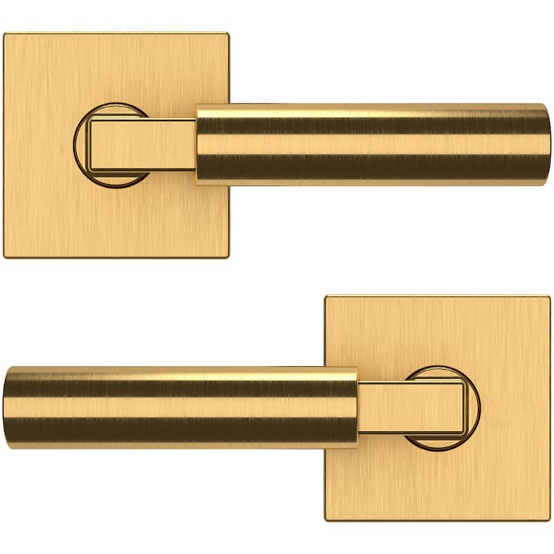 Baldwin L029 Series Passage Door Lever Set with Square Rose from the
