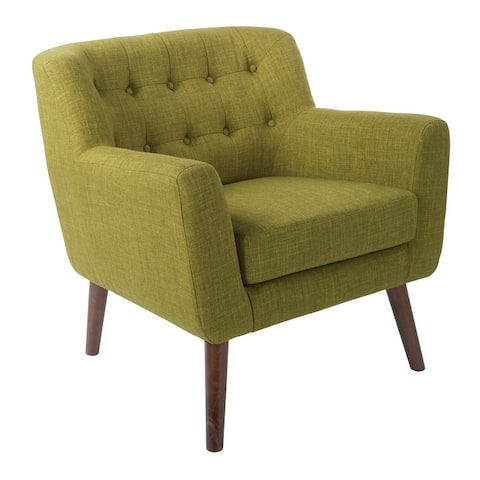 Carson Carrington Balestrand Mid-century Tufted Back Fabric Chair