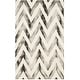 preview thumbnail 73 of 121, SAFAVIEH Dip Dye Marybeth Hand-tufted Wool Chevron Area Rug 4' x 6' - Ivory/Charcoal - Rectangle