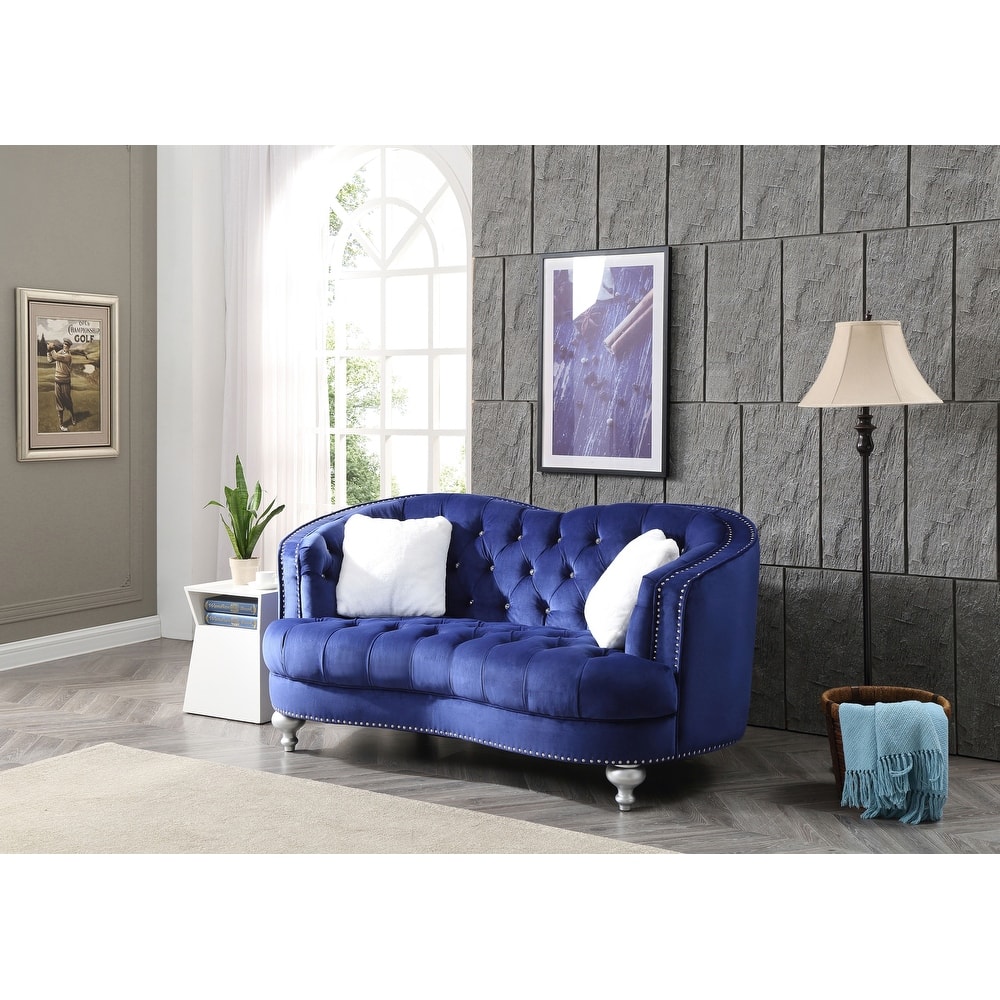 Jewel Velvet Loveseat