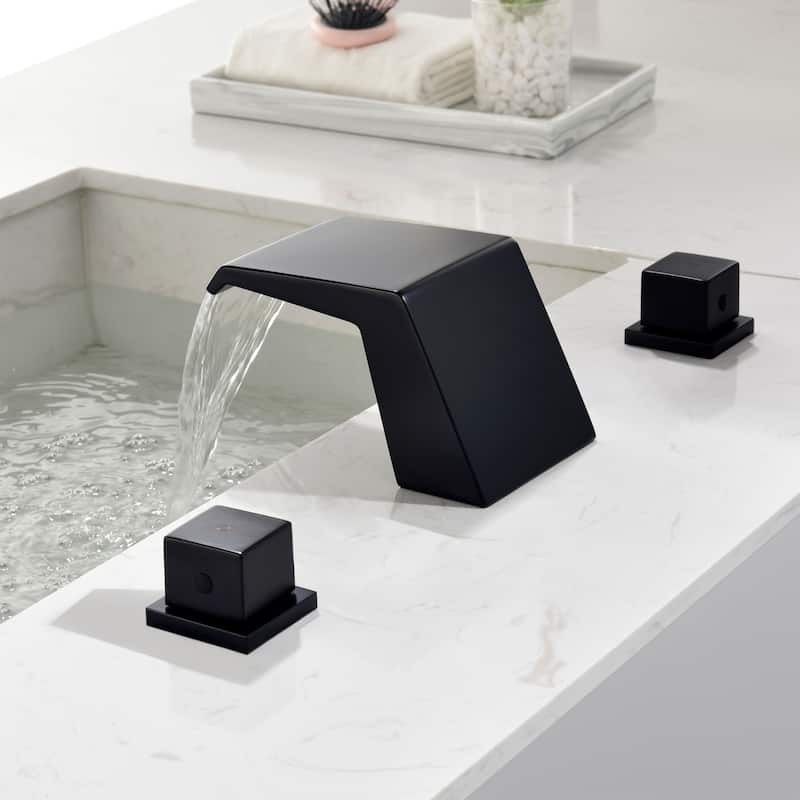 Bathroom Faucet - Widespread 8 Inch Bathroom Sink Faucet
