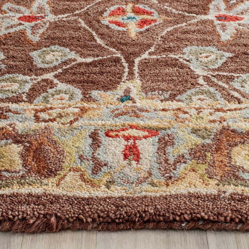 SAFAVIEH Handmade Anatolia Lisann Traditional Oriental Hand-spun Wool Rug
