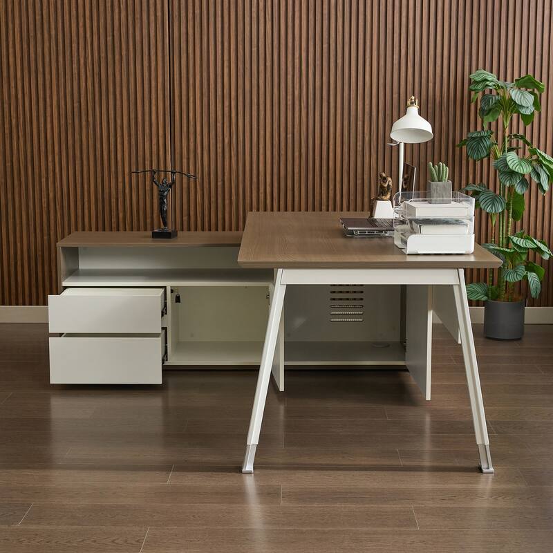 Premium 3-Piece Executive Office Suite Managerial Set
