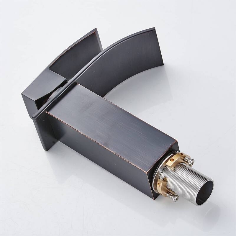 Waterfall Bathroom Sink Faucet Single Hole Bathroom Faucets One Handle Modern Basin Vanity Taps With Valve