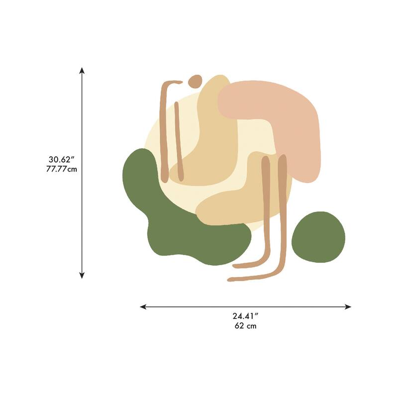 Very Gay Paint Soft Amoeba Modular Mural Peel and Stick Wall Decals