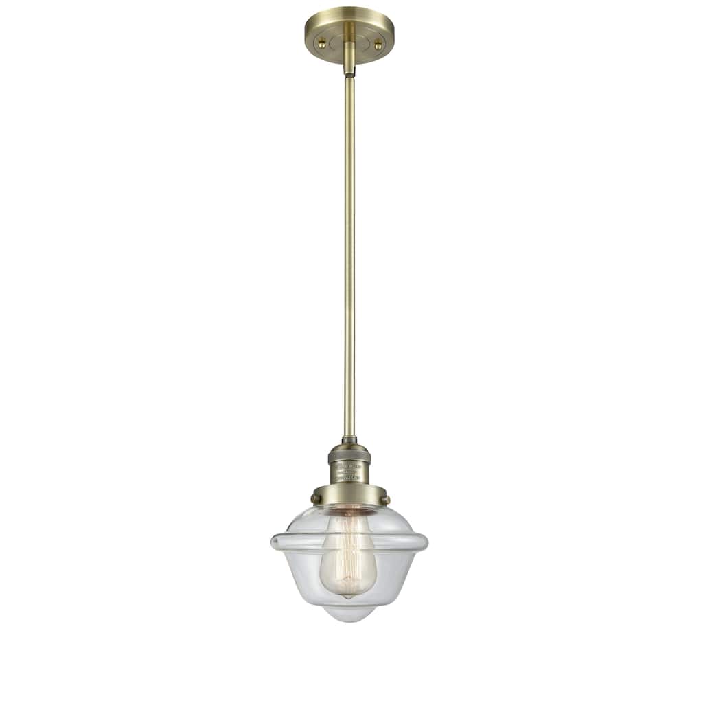 Innovations Lighting Franklin Restoration Oxford - 1 Light 8" Stem Hung Mini Pendant